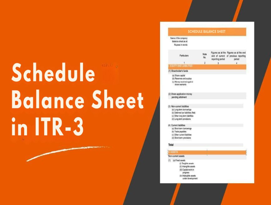 Schedule Balance Sheet in ITR-3: The Ultimate Guide for Indian Businesses & Professionals